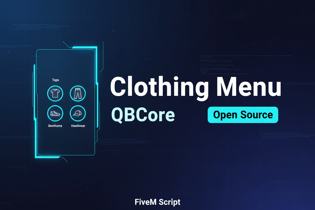 Clothing Menu - QBCore - OPEN SOURCE